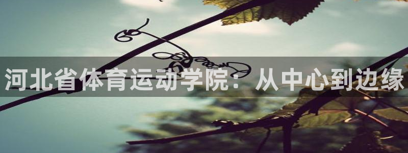 欧亿体育官方正版app官网：河北省体育运动学院：从中心到边缘